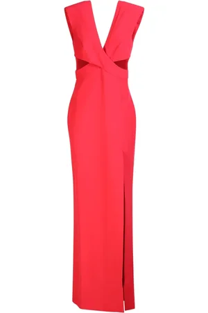 GENNY Kleedjes, Dames, Oranje, S, Polyester, Maxi -jurken