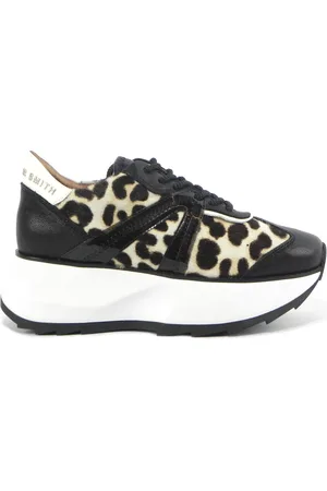 Alexander Smith Schoenen, Dames, Zwart, 40 EU, Gevlekte kanten schoenen