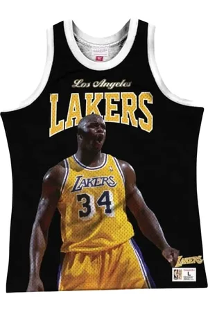 Mitchell & Ness Tops, Heren, Zwart, L, BHB tanktop Shaquille oneal