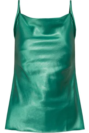Nanushka Tops, Dames, Groen, M, Polyester, Goed tanktop