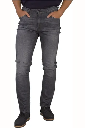 Lee Jeans, Heren, Grijs, W28 L32, Denim, Slanke jeans