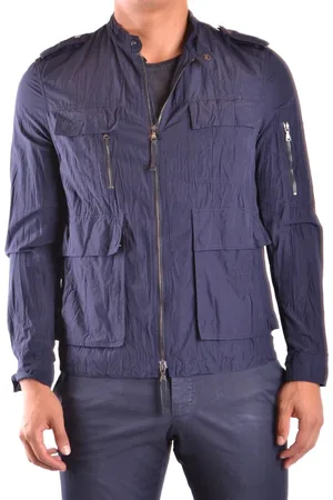 Neil Barrett Jassen, Heren, Blauw, M, Nylon, Jasje