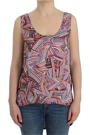 Costume National Tops, Dames, Veelkleurig, S, Polyester, mouwloze top