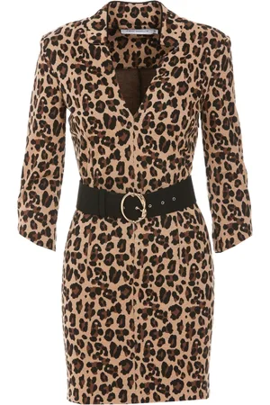 SIMONA CORSELLINI Kleedjes, Dames, Bruin, L, Polyester, Korte jurken