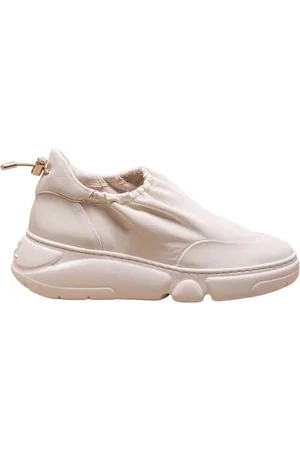 AGL ATTILIO GIUSTI LEOMBRUNI Schoenen, Dames, Wit, 37 EU, Lederen sneakers in nappa -stijl