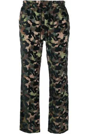JUST DON Broeken, Heren, Groen, L, Katoen, Slim-fit broek