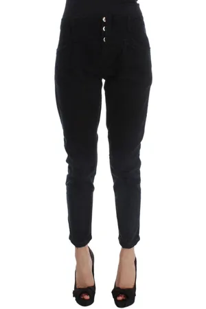 Costume National Jeans, Dames, Zwart, W27, Katoen, Rechte jeans