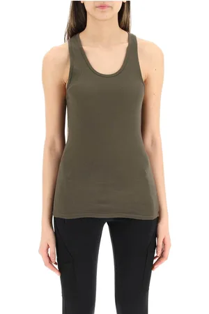 WARDROBE.NYC Tops, Dames, Groen, M, Katoen, Mouwloze tops