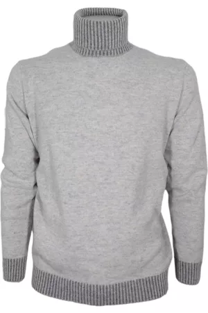 CASHMERE COMPANY Truien, Heren, Grijs, XL, Wol, Coltrui