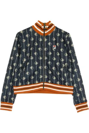 Fila Sweatshirts & Hoodies, Dames, Blauw, M, Hamo overal over printpak jas