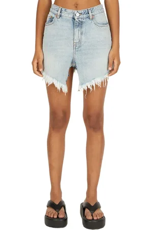 Balenciaga Rokken, Dames, Blauw, 2Xs, Denim, Gesneden denimrok