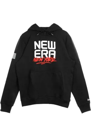 New Era Sweatshirts & Hoodies, Heren, Zwart, L, Sweatshirt met capuchon in hedendaags