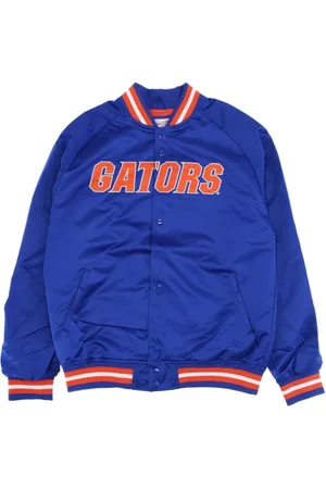 Mitchell & Ness Jassen, Heren, Blauw, L, Satijn, Bomber Jacket Ncaa Lichtgewicht Satijnen flogat
