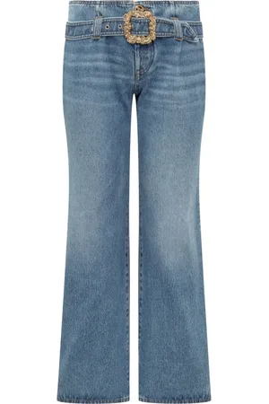 CORMIO Jeans, Dames, Blauw, L, Denim, Brede jeans