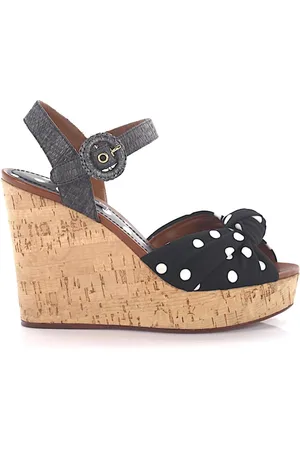Dolce & Gabbana Schoenen, Dames, Zwart, 35 1/2 EU, Wiggen
