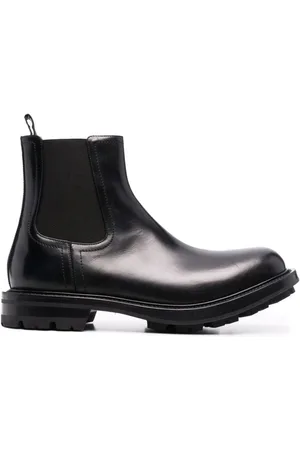Alexander McQueen Schoenen, Heren, Zwart, 40 EU, Leer, Watson Chelsea Laarzen