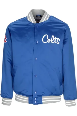 Mitchell & Ness Jassen, Heren, Blauw, M, Bomberjacks