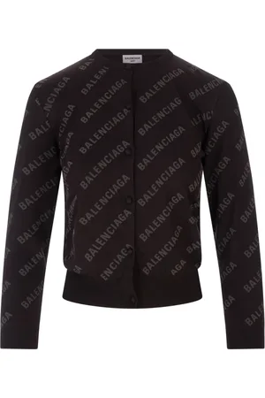 Balenciaga Sweatshirts & Hoodies, Dames, Bruin, L, Katoen, Trui