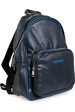 Bikkembergs Tassen, Dames, Blauw, ONE Size, Leer, Rugzak