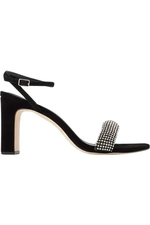 Loeffler Randall Schoenen, Dames, Zwart, 37 EU, Leer, Hoge hiel sandalen
