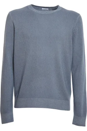 Malo Truien, Heren, Blauw, S, Kasjmier, Ronde nek gebreide kleding kasjmier geverfd