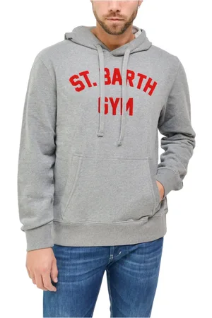 MC2 SAINT BARTH Sweatshirts & Hoodies, Heren, Grijs, M, Katoen, Capuchon