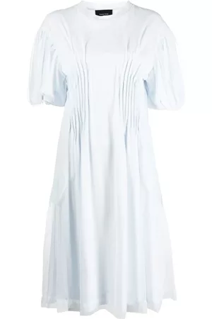 Simone Rocha Kleedjes, Dames, Blauw, M, Katoen, Jurk