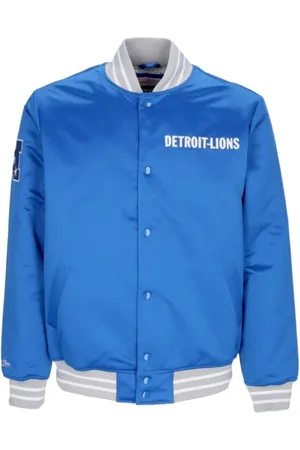 Mitchell & Ness Jassen, Heren, Blauw, XL, Satijn, Bomberjacks