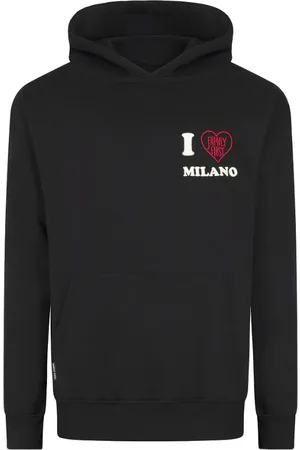 Family First Sweatshirts & Hoodies, Heren, Zwart, S, Familie eerste Milano Ik hou van familie eerste hoodie senior zwart