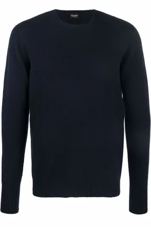DRUMOHR Truien, Heren, Blauw, L, Kasjmier, Trui