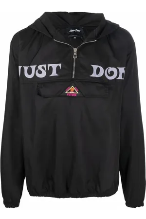 JUST DON Jassen, Heren, Zwart, M, Polyester, Lichte jassen