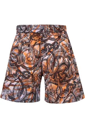 ARIES Korte broeken, Heren, Bruin, L, Grafische print shorts