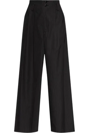 UNDERCOVER Broeken, Dames, Zwart, M, Katoen, Met hoge taille broek