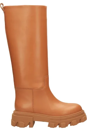 Gia Borghini Schoenen, Dames, Bruin, 40 EU, Hoge Laarzen
