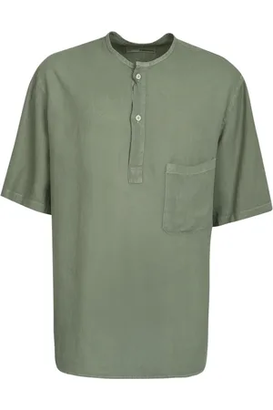 GIUSEPPE DI MORABITO Tops, Heren, Groen, M, Linnen, T-shirts