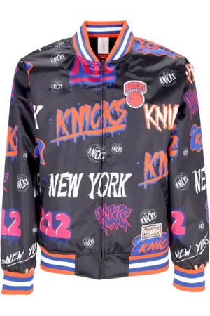 Mitchell & Ness Jassen, Heren, Zwart, S, Bomberjacks