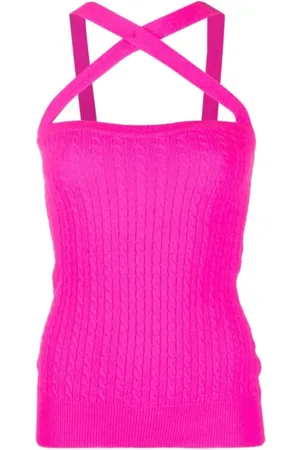 Patou Tops, Dames, Roze, S, Wol, Mouwloze tops