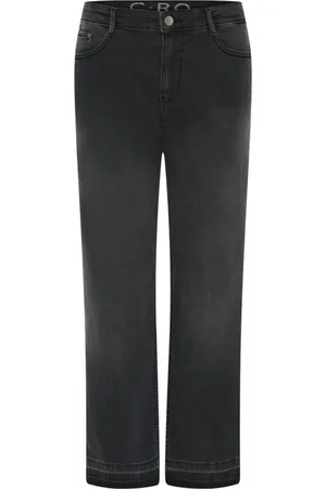 C.ro Jeans, Dames, Zwart, S, Katoen, Rechte jeans
