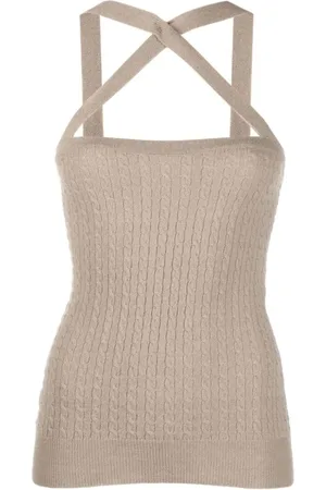 Patou Tops, Dames, , M, Wol, Mouwloze tops