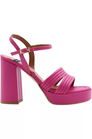 Angel alarcon Schoenen, Dames, Paars, 39 EU, Hoge hiel sandalen