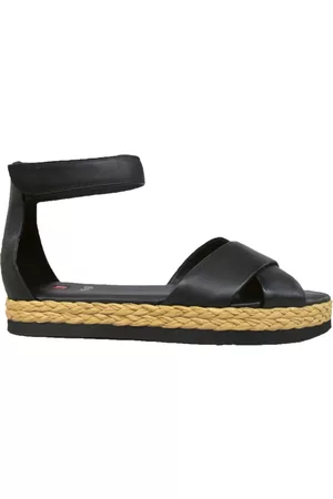 Högl Schoenen, Dames, Zwart, 37 EU, Platte sandalen