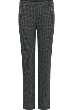 C.ro Broeken, Dames, Grijs, 3Xl, Katoen, Slim-fit broek