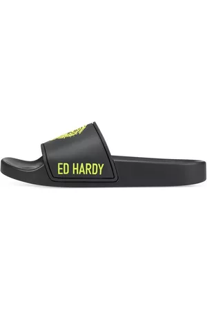 ED HARDY Dames Slippers - Slippers - Zwart - Dames