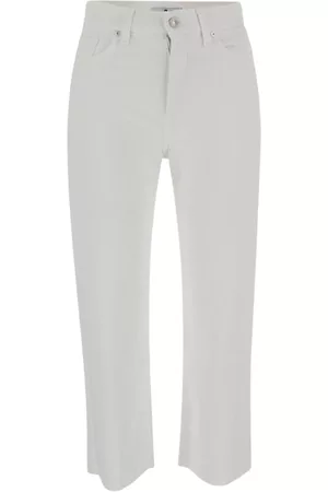 7 for all Mankind Dames Cropped Jeans - Cropped Jeans - Wit - Dames