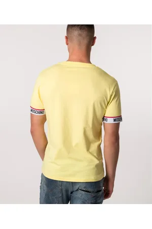 Moschino Tops, Heren, Geel, M, Underwear Basic T-Shirt Senior Geel
