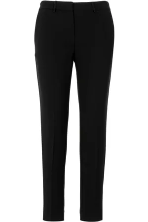 SIMONA CORSELLINI Broeken, Dames, Zwart, M, Slim-fit Broeken