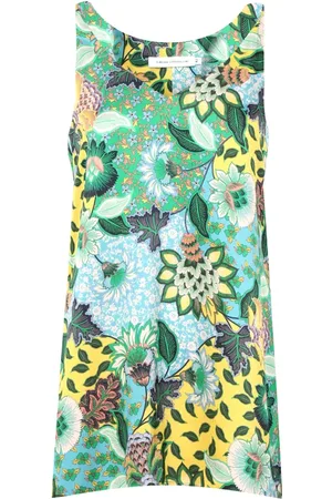 SIMONA CORSELLINI Tops, Dames, Groen, S, Sleeveless Tops