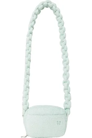 KARA Tassen, Dames, Groen, ONE Size, Katoen, Shoulder Bags