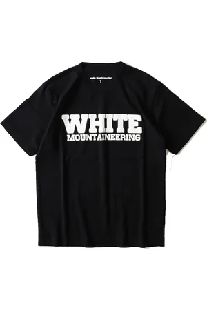WHITE MOUNTAINEERING Tops, Heren, Zwart, XL, Katoen, T-Shirts