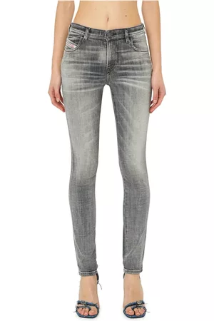 Diesel Dames Skinny - Skinny Jeans - Grijs - Dames